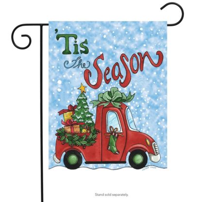 Tis The Season Pickup Garden Flag -g00719