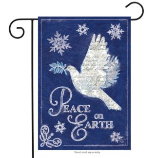 Peace On Earth Garden Flag - g00697