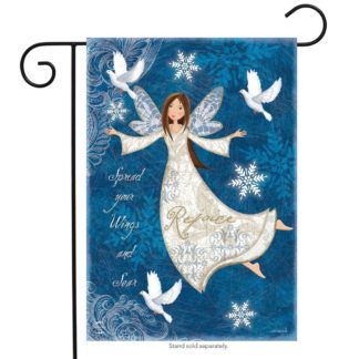 Rejoice Angel Garden Flag -g00696