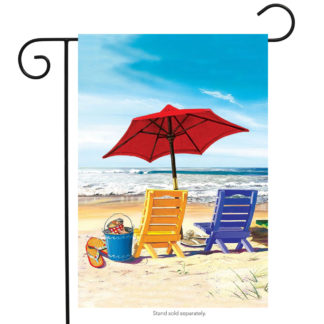 A Day at the Beach Garden Flag - g00465