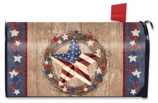 Americana Barnstar Mailbox Cover -m00777