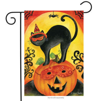 Black Cat Garden Flag - g00489