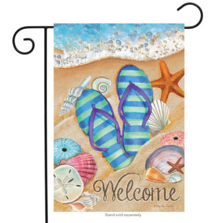 Day in the Sun Garden Flag (Flip Flop) - g00384