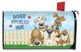 Dogs Spoiled Here Mailbox Cover - m00396