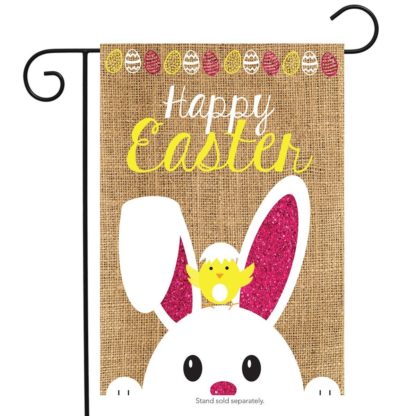 Easter Burlap Garden Flag - g00648