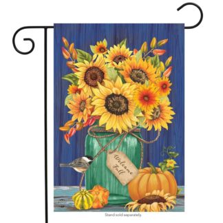 Fall Mason Jar Garden Flag -g00688