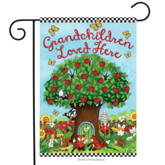 Grandchildren Loved Here Garden Flag - g00433