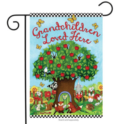 Grandchildren Loved Here Garden Flag - g00433