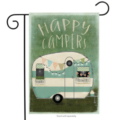 Happy Campers Garden Flag - g00442
