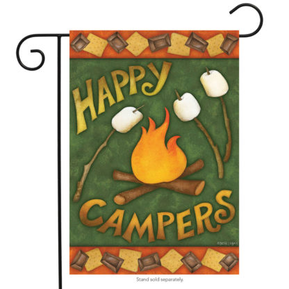 Happy Campfire Garden Flag - g00474
