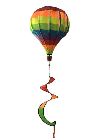 Rainbow Deluxe Hot Air Balloon Wind Twister -w00033