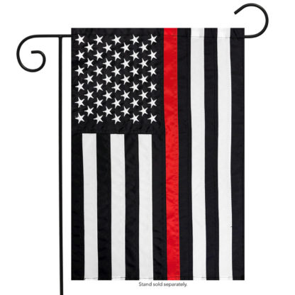 Thin Red Line Embroidered Garden Flag-g00671