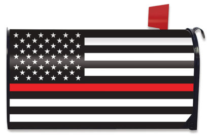 Thin Red Line Mailbox Cover - m00584