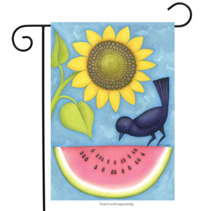 Watermelon & Sunflowers Garden Flag -g00333