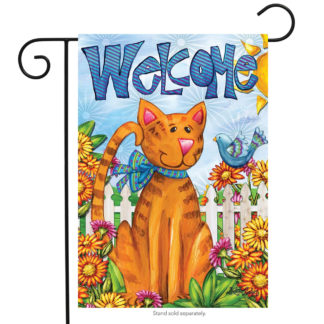 Welcome Cat Garden Flag - g00321