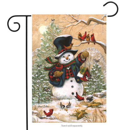 Winter Friends Garden Flag (Snowman) - g00089