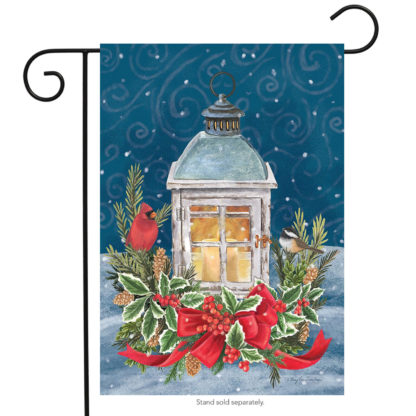 Winter Lantern Garden Flag -g00519