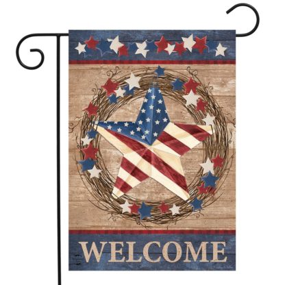 Americana Barnstar Garden Flag -g00777