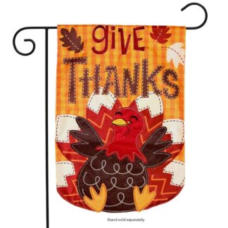 Turkey Applique Garden Flag - g00742