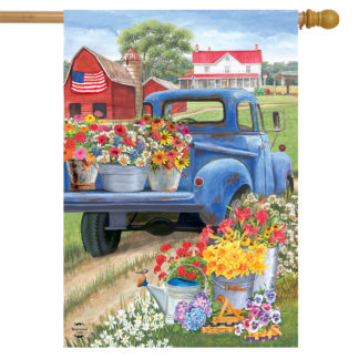 Day On The Farm House Flag -h00781